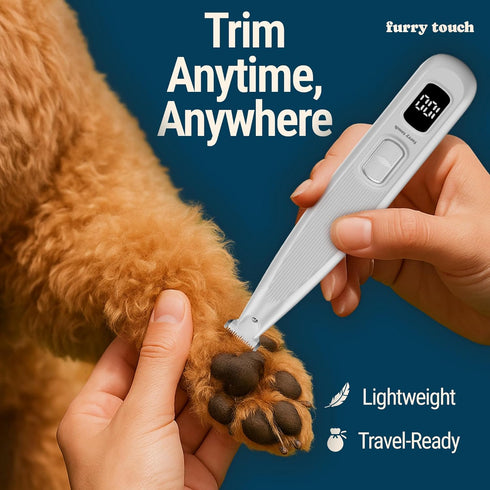 Trimmer Dog Paw - Electric Cordless Pet Clippers for Dogs & Cats - Quiet Dual-Speed Groomer with Pet-Safe Blade