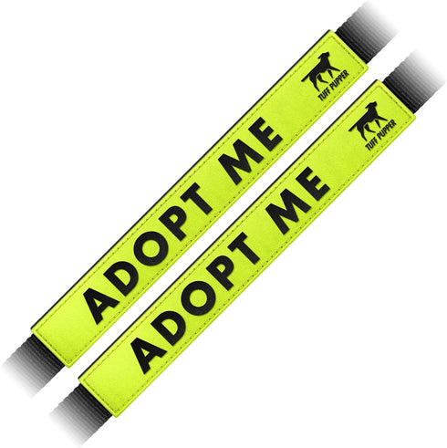 Tuff Pupper Waterproof Leash Sleeve, Fits 1 Inch Wide Leash, Durable Neoprene & Silicone, 2 Pack, Adopt Me
