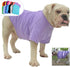 Lovelonglong Bulldog Clothes Dog T-Shirt for French Bulldog, English Bulldog, American Pit Bull (Violet B-M)