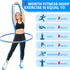 NEOWEEK 2lb Adjustable Exercise Hoops for Adults - Detachable Soft Hoola Weighted Hoop for Weight Loss