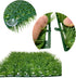 baudliglin 2PCS 9"x9" 8 Aquarium Grass Decor Crab Hermit Climbing Wall Artificial Plastic Lawn Mat with Suction Cups