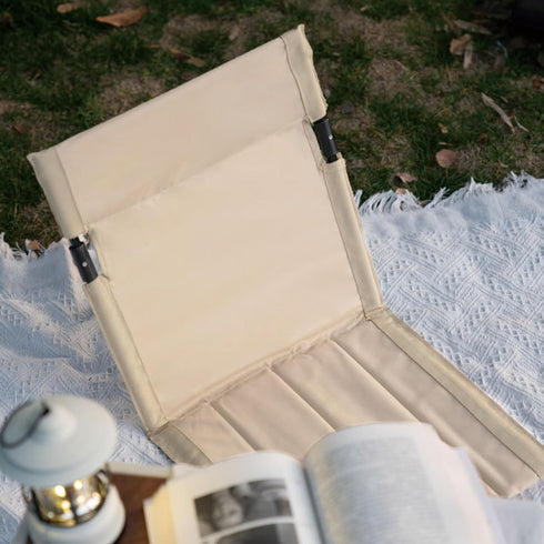 Veesper Beach Lounger, Foldable & Lightweight Oxford Cloth Camping Chair with Storage Bag, Waterproof & Breathable