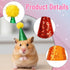 ZHLKHIOP 12PCS 2.36inch Set Stuffed Animal Party Hats, Mini Birthday Hats for Stuffed Animals, Dog Party Hat with Pom
