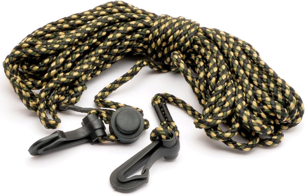 HME Gear & Bow Lift Cord (25FT) - Heavy Duty Tri-Color Cord with Two Clips for Lifting Gear