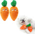 Sndperiexam 2 Pcs Soft Puppy Pet Supplies, Cute Orange Carrot Plush Chew Squeaker