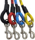Nylon Strong Dog Training Rope Lead Hiking Walking Dog Leash with Soft Handle Yellow 15FT