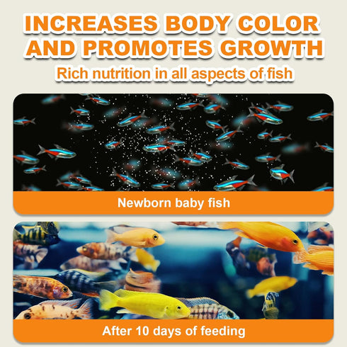 90% (0.7oz) Brine Shrimp Eggs Fish Food - Sea Monkey Eggs Hatch Rate Aquatic Foods for Freshwater & Saltwater Fish