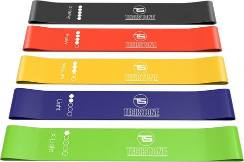 Resistance Bands Set for Men and Women, 5 Different Levels Elastic Band for Home Gym Workout