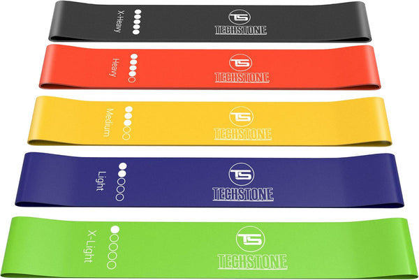 Resistance Bands Set for Men and Women, 5 Different Levels Elastic Band for Home Gym Workout