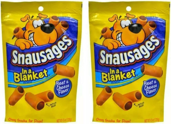 Snausages Dog Snacks - Beef & Cheese Flavor - Net Wt 4.5 oz