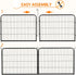 Yaheetech Dog Pen, 2 Panels 24 inch Height Pet Playpen for Puppy/Cat/Rabbit/Small Animals, Heavy Duty Metal Exercise