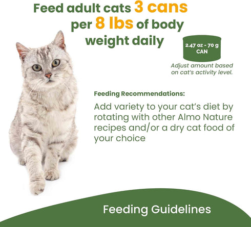 almo nature Classic Complete Wet Cat Food Chicken Recipe with Ocean Fish and Pumpkin in Gravy, 2.47 oz (Pack of 12)