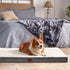 EHEYCIGA Orthopedic Dog Beds for Large Dogs, Removable Washable Cover for Crate, Beige, 35x23