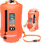 Hikeen Swim Buoy with Dry Bag 20L - Waterproof Touchscreen Swim Safety Float for Open Water Swimmers and Triathletes