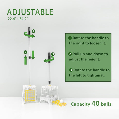 Golf Ball Retrievers 40 Telescopic Balls, Golf Ball Picker Upper Tool, Golf Accessories Kit for Ball Retrieval