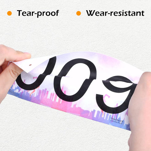 4"x7" 001-200) TRIWONDER Race Bibs Running Numbers with Safety Pins, Tyvek Large Numbers for Marathon Runners Events