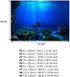 Zerodis Seaworld Aquarium Background, PVC Adhesive Double Sided Poster Sticker Fish Decoration