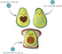 Fringe Studio Squeaker Pet Toy Set of 3, Avocado (289434)
