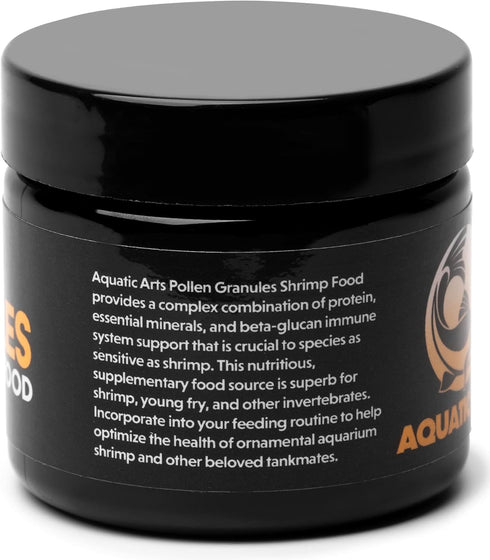 1oz Aquatic Arts Bee Pollen Shrimp Food Granules for Amano, Cherry, Neocaridina, and Other Freshwater Shrimp