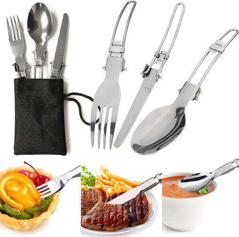 SS SUNSBELL Camping Cooking Set, Non-Stick Pot and Pan Set for 1-2 People Outdoor Cooking