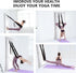 Upgraded Yoga Stretching Strap with Door Anchor, 2 Resistance Rope Stretch Strap, Leg Waist Back Bend Trainer for