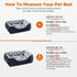 GASUR Cozy Rectangle Dog Bed for Large Dogs, Washable Orthopedic Sofa Bed, Soft Calming Sleeping Puppy Bed, Black (S
