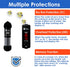 AquaMiracle 50W Small Aquarium Heater, Super Mini Fish Tank Heater for 5-10 Gal Tanks with Dual LED Display
