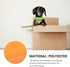 POPETPOP 2pcs Pet Triangle Towel Bibs, Orange Reflector Vest for Night Walking, Small Dog Safety