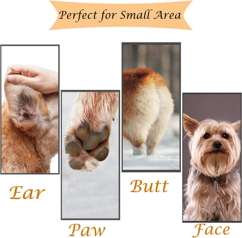 Cordless Dog Clippers for Small Dogs and Cats, Low Noise Electric Pet Trimmer, Grooming Clippers for Paws, Eyes, Ears