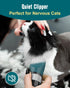 oneisall Cat Clippers for Matted Hair, 5-Speed Quiet Grooming Kit, Cordless Waterproof Cat Hair Trimmer (Green)