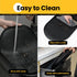 Dog Food Mat, 1/2 Inch Raised Edges, BPA-Free Silicone Pet Food Mats for Floor Waterproof, Black 19"x12"