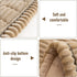 LiveGo Fuzzy Couch Covers for Pets, Garden Chic Cotton Protective Couch Cover, Pet Mat Bed Couch Cover (Milky Coffee)