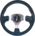 Huskey 12.5 Inch Racing Style Golf Cart Steering Wheel, Carbon Fiber, Compatible with Club Car/EZGO/Yamaha, Classic SS