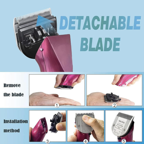 2PCS Adjustable 5 in 1 Replacement Blades, Compatible with Wahl 5 in 1 Clipper Bravura, Chromado, Creativa, Figura