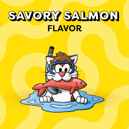 30 oz. Temptations Cat Treats Classic Crunchy and Soft Cat Treats, Savory Salmon Flavor, Tub