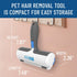 Triton Pet Hair Remover with Fur Trapping Compartment, Easy to Use Tool for Cat & Dog Hair Removal
