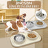 BNOSDM Stainless Steel Slow Feeder Dog Cat Bowls Set with Silicone Mat, Pet Feeder for Cats and Small Dogs