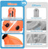 Hikeen Swim Buoy with Dry Bag 20L - Waterproof Touchscreen Swim Safety Float for Open Water Swimmers and Triathletes