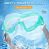Supertrip Adult Swim Goggles - Tempered Glass Snorkeling Gear with Nose Cover