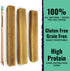 EcoKind Pet Treats Gold Yak Dog Chews - Grade A Quality, Healthy & Safe for Dogs, Large (Pack of 5)