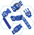 12 Pack Puppy Collars - Adjustable Soft Nylon ID Collars for Newborn Litter Puppies