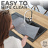 Dog Food Mat with Raised Edges, Waterproof Silicone Pet Food Mat for Food and Water, Easy Clean