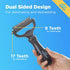 7 1 Set Equinox Dog Grooming Scissors & Deshedder - in Pet Grooming Scissors with undercoat brush - Curved Dog Scissors