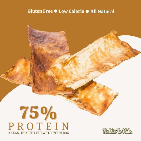 Fieldcrest Farms Nothin to Hide Flip Chips Dog Chews - All Natural Rawhide Alternative, Chicken, Beef or Peanut Butter
