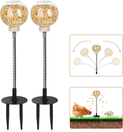 moyardow Peck Toy, Interactive Slow Feed Release Toy for Your Flock, Chicken Slow