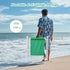 BIVVI 265 lbs 1 Beach Chair with Umbrella for Adults, High Back Folding Camping Armchair Shade Portable Sand Chair
