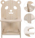 4.52X3.93X6.69 Inch POPETPOP Handmade Wooden Hamster Chair with Tray Small Pet Feeding High Chair for Hamsters Guinea