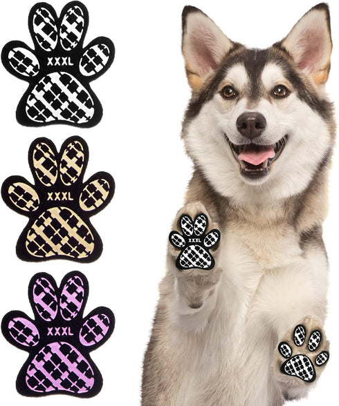 BEAUTYZOO Dog Paw Protectors, Anti-Slip Traction Grip Pads for Small Medium Large Dogs (XL - L 2.2in x W 2.0in)