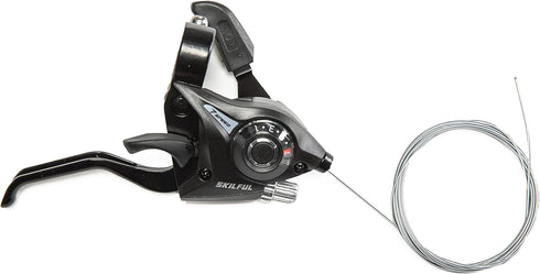 ZUKKA 7 Speed Bike Shifter, Right Brake & Shift Lever with Gear Indicator for Mountain Road Bicycle