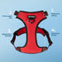 Voyager No Pull Dog Harness for Large Dogs - Adjustable Soft but Strong Pet Harness with Dual Leash Attachments, Red